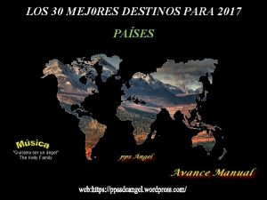 LOS 30 MEJ 0 RES DESTINOS PARA 2017