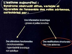 Linflammation bronchique rponses une agression contact de substances