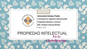 Universidad Anhuac Puebla Licenciatura en Negocios Internacionales Propiedad