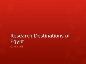 Research Destinations of Egypt C Mitchell Sharm El