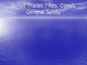 Skilled Trades Res Const General Safety General Safety