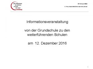 15 Februar 2022 E Fritz Geschftsfhrender Schulleiter Informationsveranstaltung