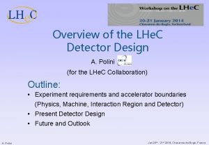 Overview of the LHe C Detector Design A