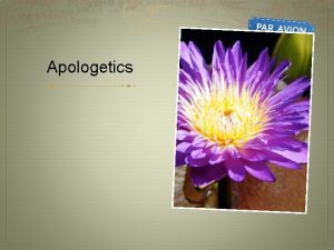 Apologetics Apologetics And they came to Bethsaida And