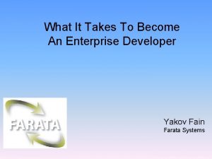 What It Takes To Become An Enterprise Developer