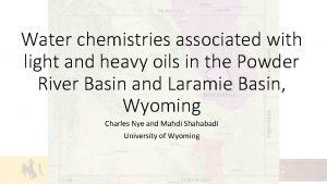 Water chemistries associated with light and heavy oils