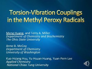 TorsionVibration Couplings in the Methyl Peroxy Radicals Meng