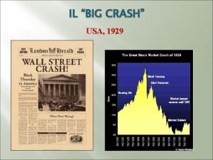 IL BIG CRASH USA 1929 Gli anni ruggenti