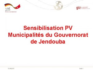 Sensibilisation PV Municipalits du Gouvernorat de Jendouba 13