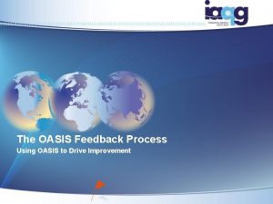 The OASIS Feedback Process Using OASIS to Drive