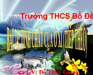 Trng THCS B GV Thy Giang PHM VN