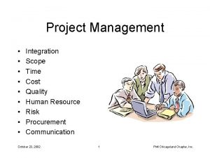 Project Management Integration Scope Time Cost Quality Human