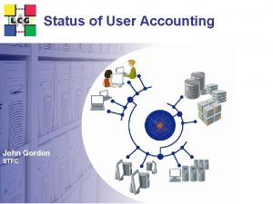 Status of User Accounting John Gordon STFC User