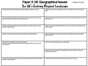 Geology and coasts Explain how geology tectonics and