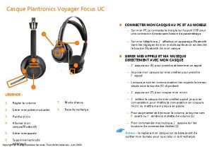 Casque Plantronics Voyager Focus UC CONNECTER MON CASQUE