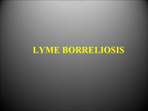 LYME BORRELIOSIS LYME BORRELIOSIS Old Lyme Connecticut USA