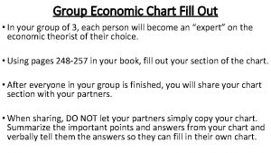 Group Economic Chart Fill Out In your group