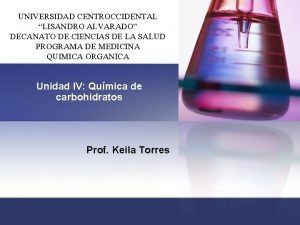 UNIVERSIDAD CENTROCCIDENTAL LISANDRO ALVARADO DECANATO DE CIENCIAS DE