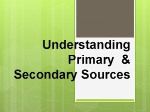 Understanding Primary Secondary Sources KWL Head a sheet