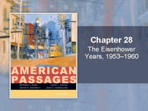 Chapter 28 The Eisenhower Years 1953 1960 Urban