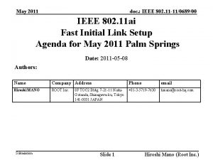 doc IEEE 802 11 11068900 May 2011 IEEE