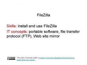 File Zilla Skills install and use File Zilla