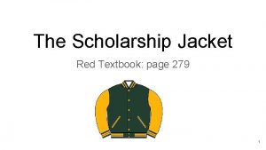 The Scholarship Jacket Red Textbook page 279 1