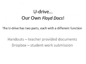 Udrive Our Own Floyd Docs Docs The Udrive