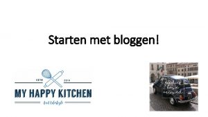 Starten met bloggen Definitie van de term bloggen