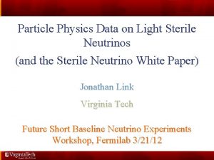 Particle Physics Data on Light Sterile Neutrinos and