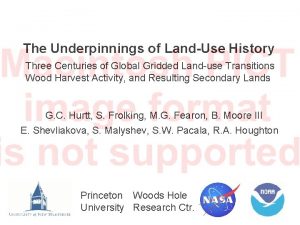 The Underpinnings of LandUse History Three Centuries of