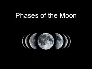 Phases of the Moon Half of the moon