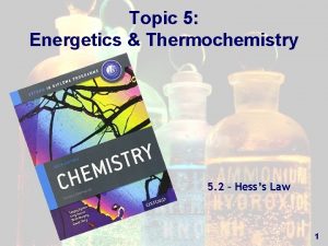 Topic 5 Energetics Thermochemistry 5 2 Hesss Law