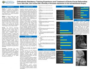 Orthodontic Residency Training Experience and Treatment of DentoFacial