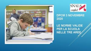 DPCM 3 NOVEMBRE 2020 LE NORME VALIDE PER