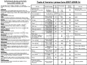 Informaci de les activitats Curs 2007 2008 3