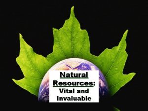 Natural Resources Vital and Invaluable 2009 abcteach com