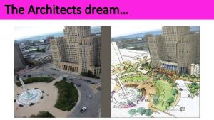 The Architects dream ESSENTIAL QUESTION Why do architects