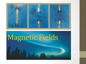 Magnetic Fields Magnetic Field A magnetic field exists