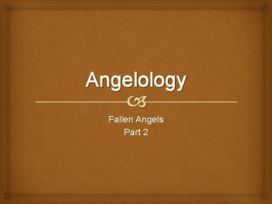 Angelology Fallen Angels Part 2 Possession Demons are