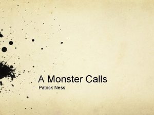 A Monster Calls Patrick Ness Ongoing Assessment Workbooks