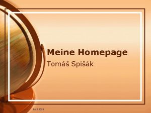 Meine Homepage Tom Spik 16 2 2022 Meine