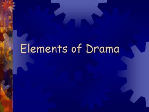 Elements of Drama What is drama A composition