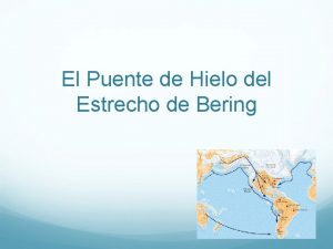 El Puente de Hielo del Estrecho de Bering