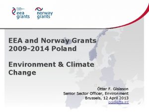 EEA and Norway Grants 2009 2014 Poland Environment