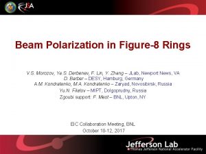 Beam Polarization in Figure8 Rings V S Morozov