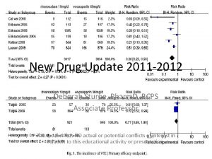New Drug Update 2011 2012 Deborah Sturpe Pharm