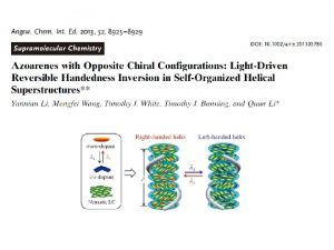 introduction How is helical inversion H Hayasaka et