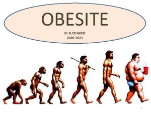 OBESITE Dr K CHAHED 2020 2021 1 PLAN