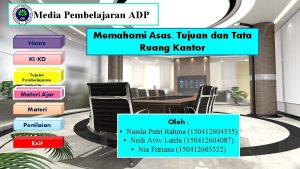 Media Pembelajaran ADP Home Memahami Asas Tujuan dan